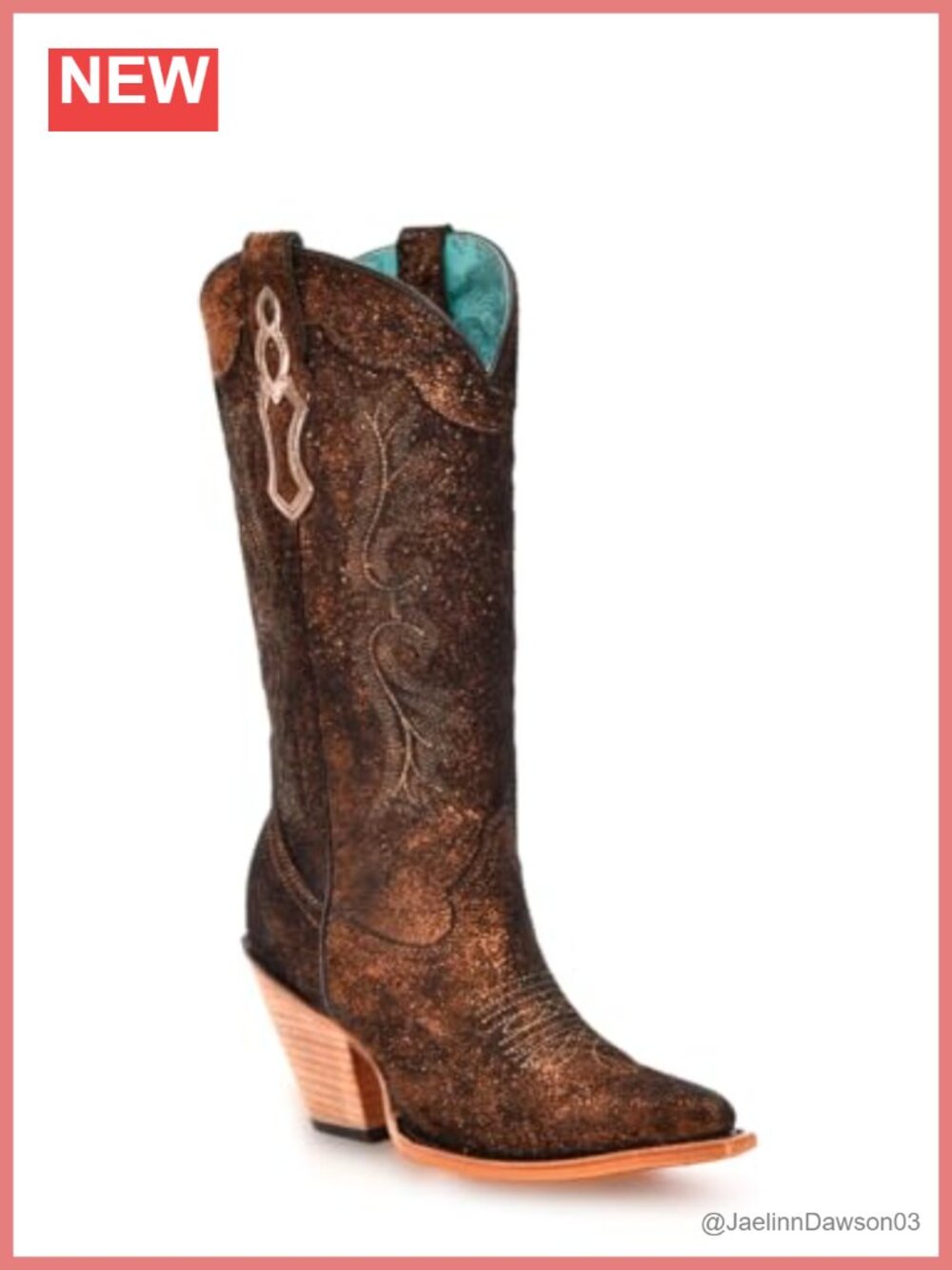 Women's Leather Equestrian Calf High Western Boots Pointed Toe Pull On